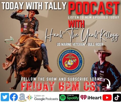 TODAY WITH TALLY Pod Cast-Hank The Yank Kellogg 2023