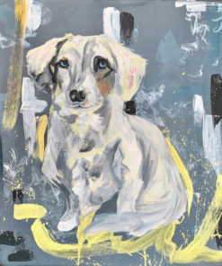 Dash custom painting acrylic dog