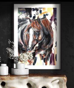 Fallon Francis Art Gallery & Store_In The Deep by Fallon Francis Cowgirl Artist_custom horse Portrait