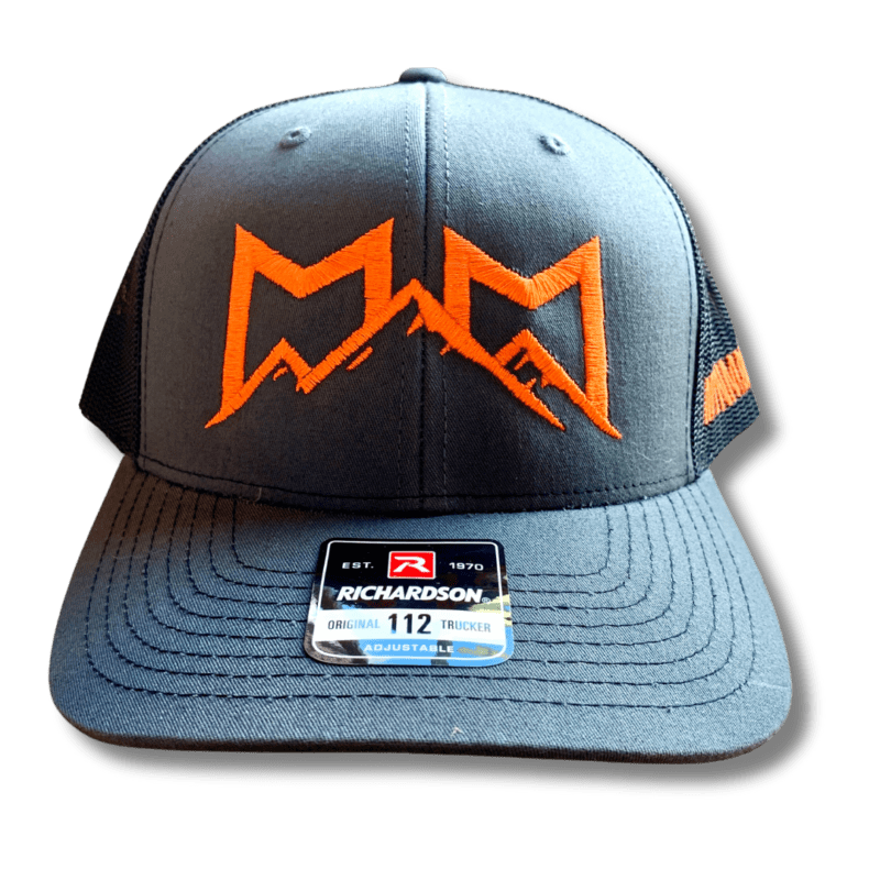 MTNMN Trucker Cap-Charcoal & Orange