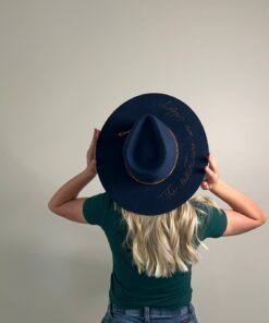 The mountains are calling burned fashion hat blue by fallon francis