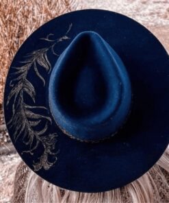 custom burned cowboy hat fallon francis