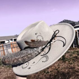 custom burned cowgirl hat your design fallon francis
