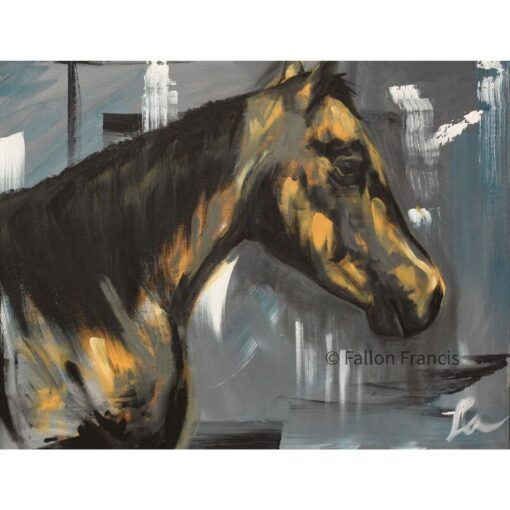 fallon francis custom art acrylics horse