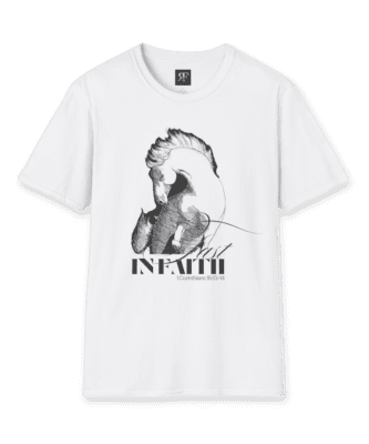 Fast In Faith white horse graphic teeshirt_Colorado Artist_Rebel-Faith_Ranchnvibes